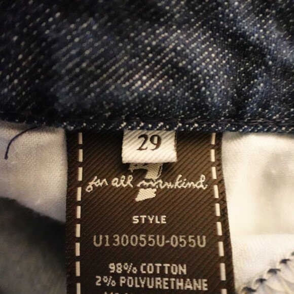 7 For All Mankind “A-Pocket” Bootcut Jeans Women’s 29 Dark Wash Stretch Premium - Picture 14 of 15